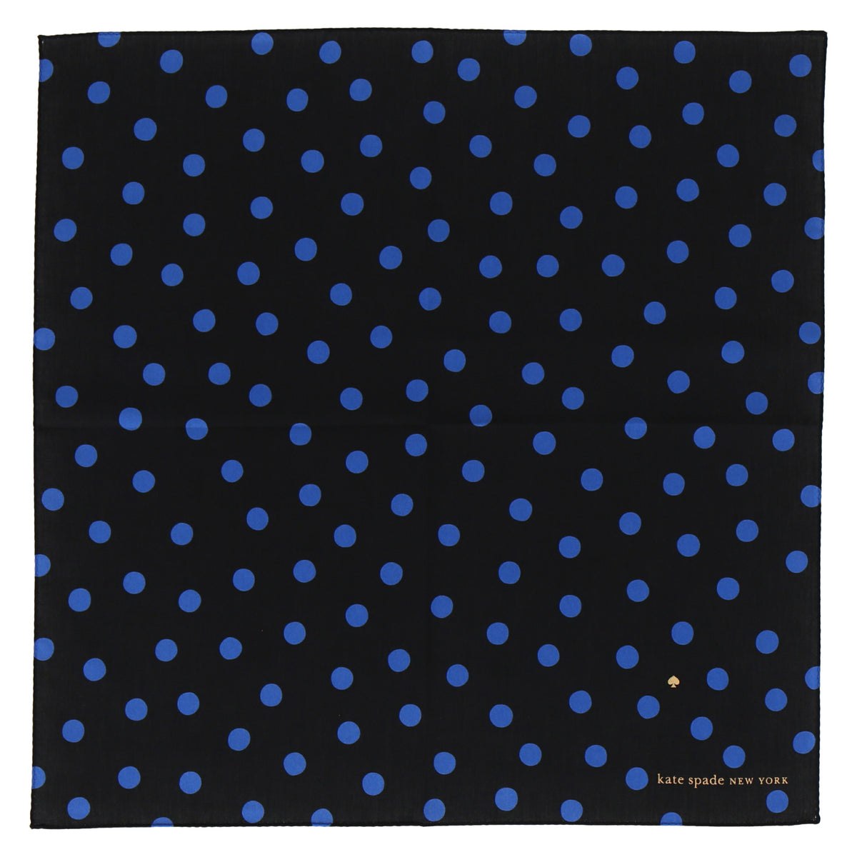 婦人プリントハンカチ　ブルー