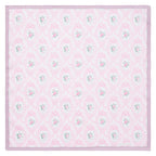 ラージプリントハンカチ クラシカルローズ　パープル