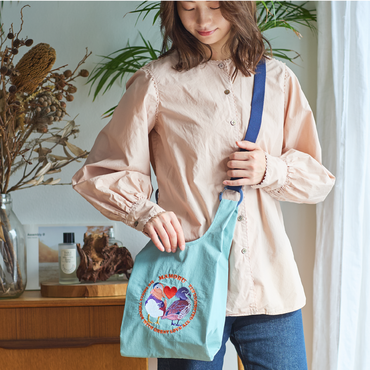バッグ 小　オシドリ
