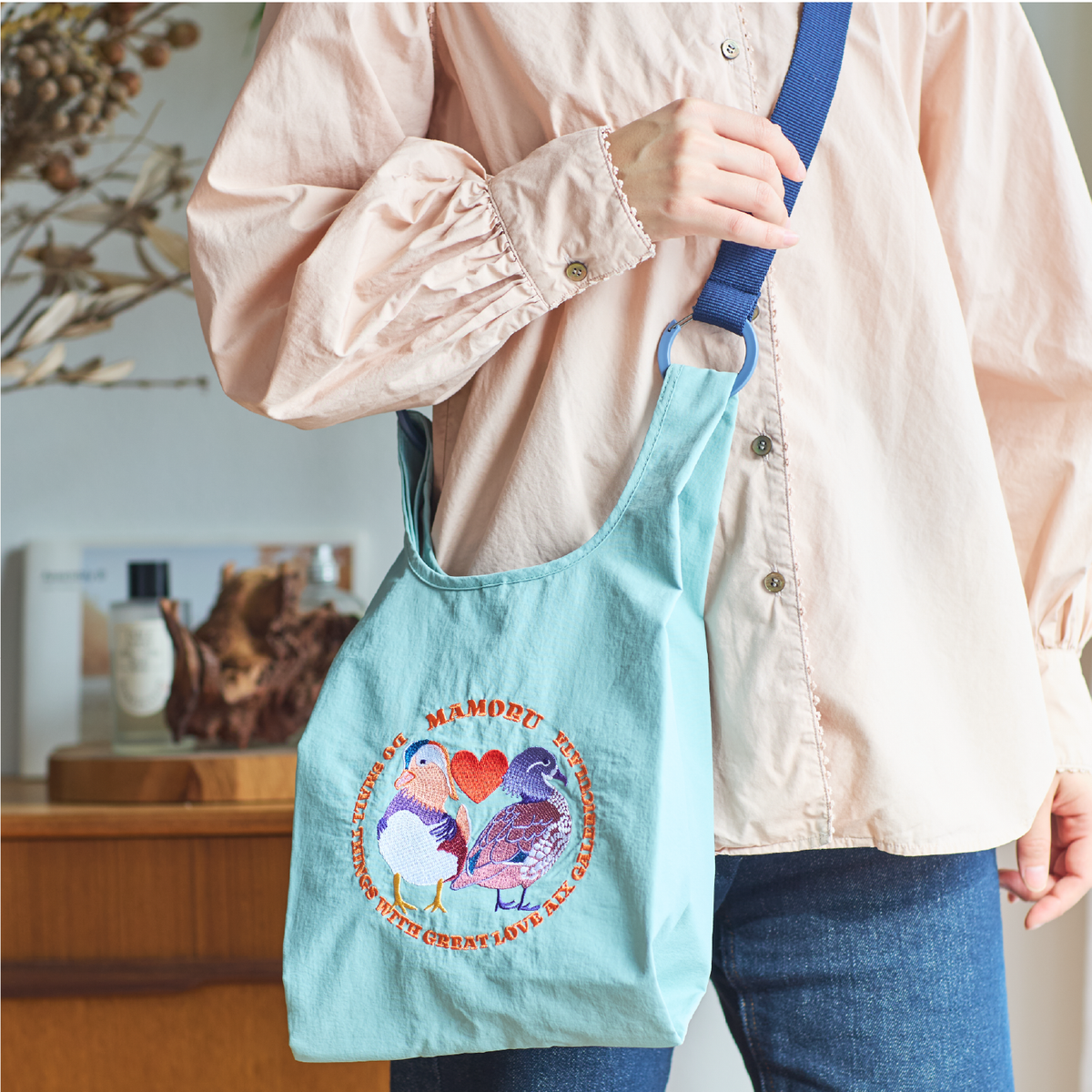 バッグ 小　オシドリ