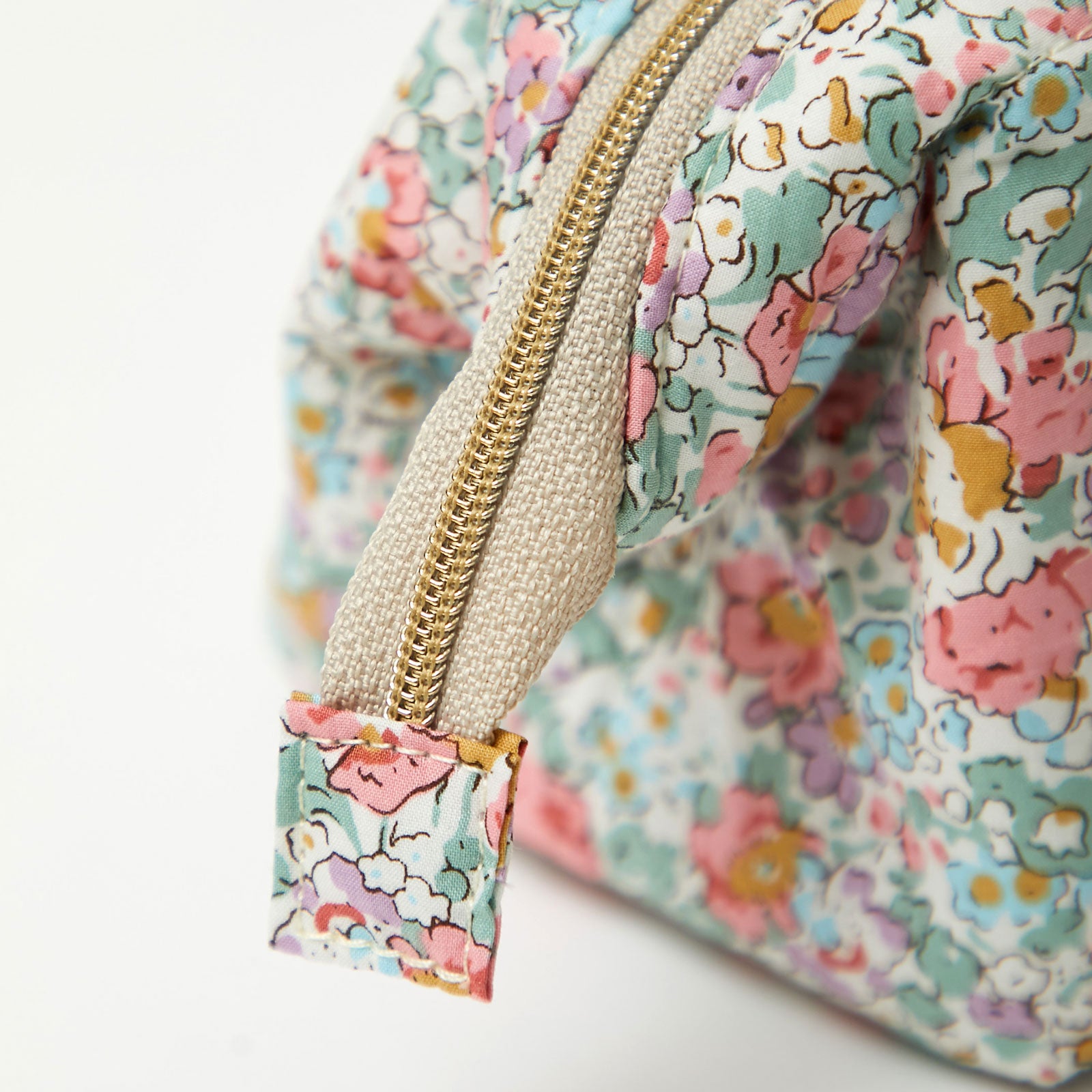 リバティプリント ワイヤ－ポ－チ #187a  Claire-Aude　 ピンク