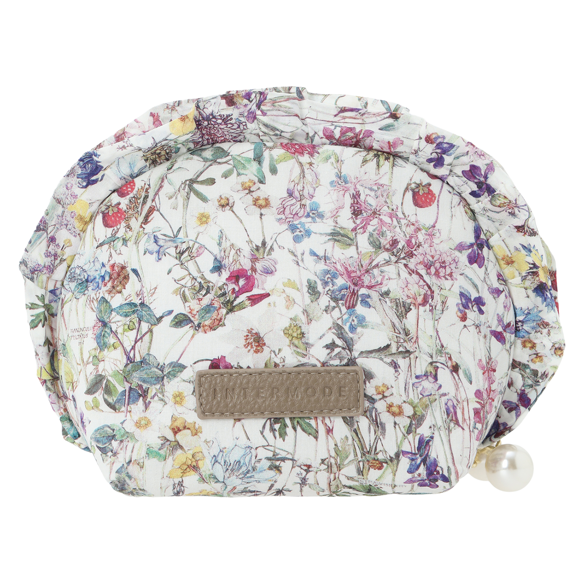 シェル型フリルポーチ WildFlowers　アイボリー