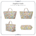 リバティプリント バッグインバッグ Angelica Garla　ライトオレンジ