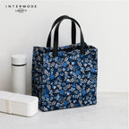 スクエアミニトートバッグ Edenham　ネイビーブルー