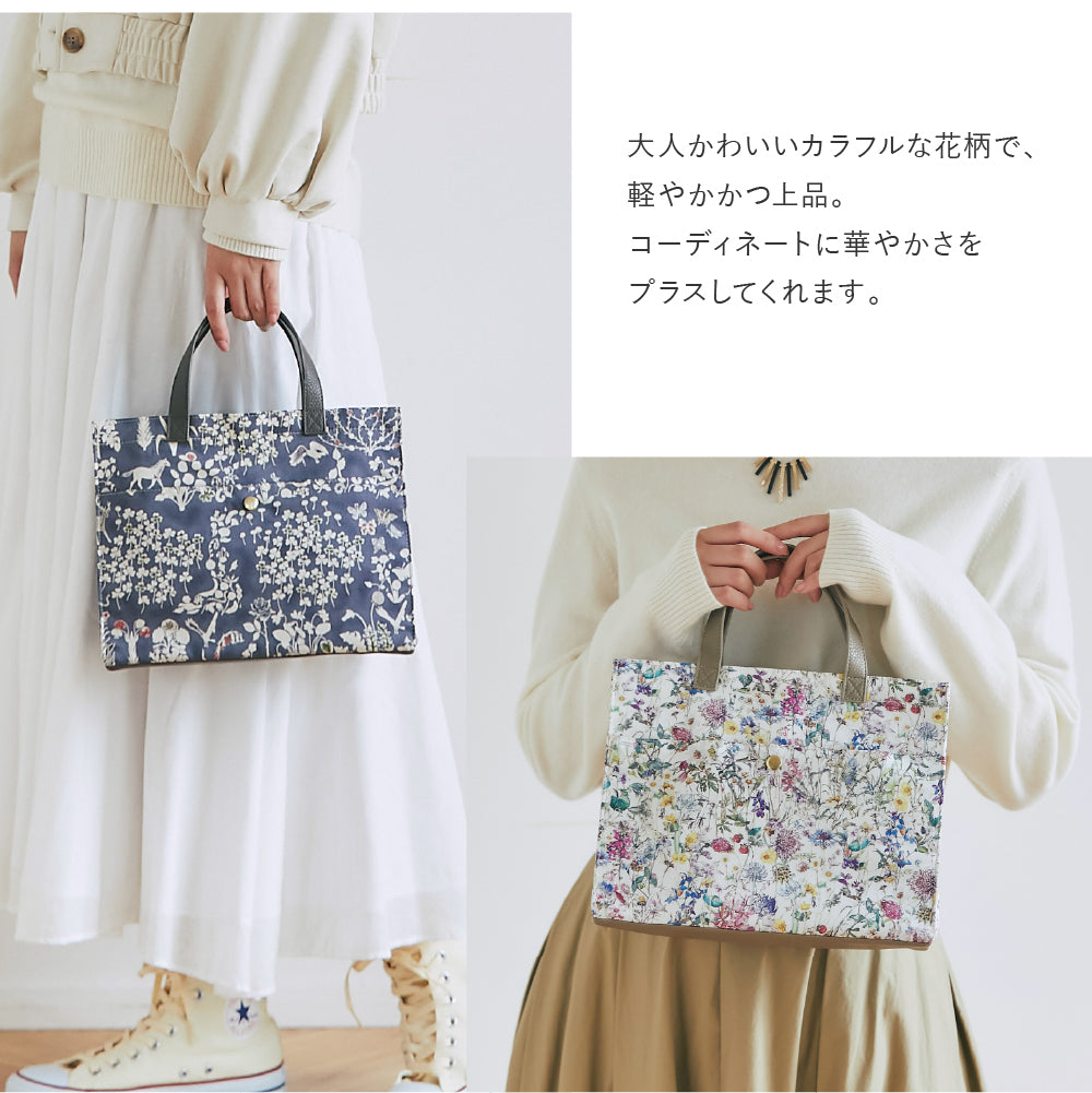 おでかけサブバッグ WildFlowers　アイボリー