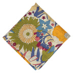 婦人プリントハンカチ #190b Sixty　グリーン
