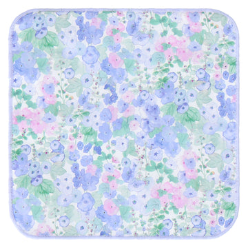婦人タオルハンカチ #191b HOLLYHOCKS　ライラック