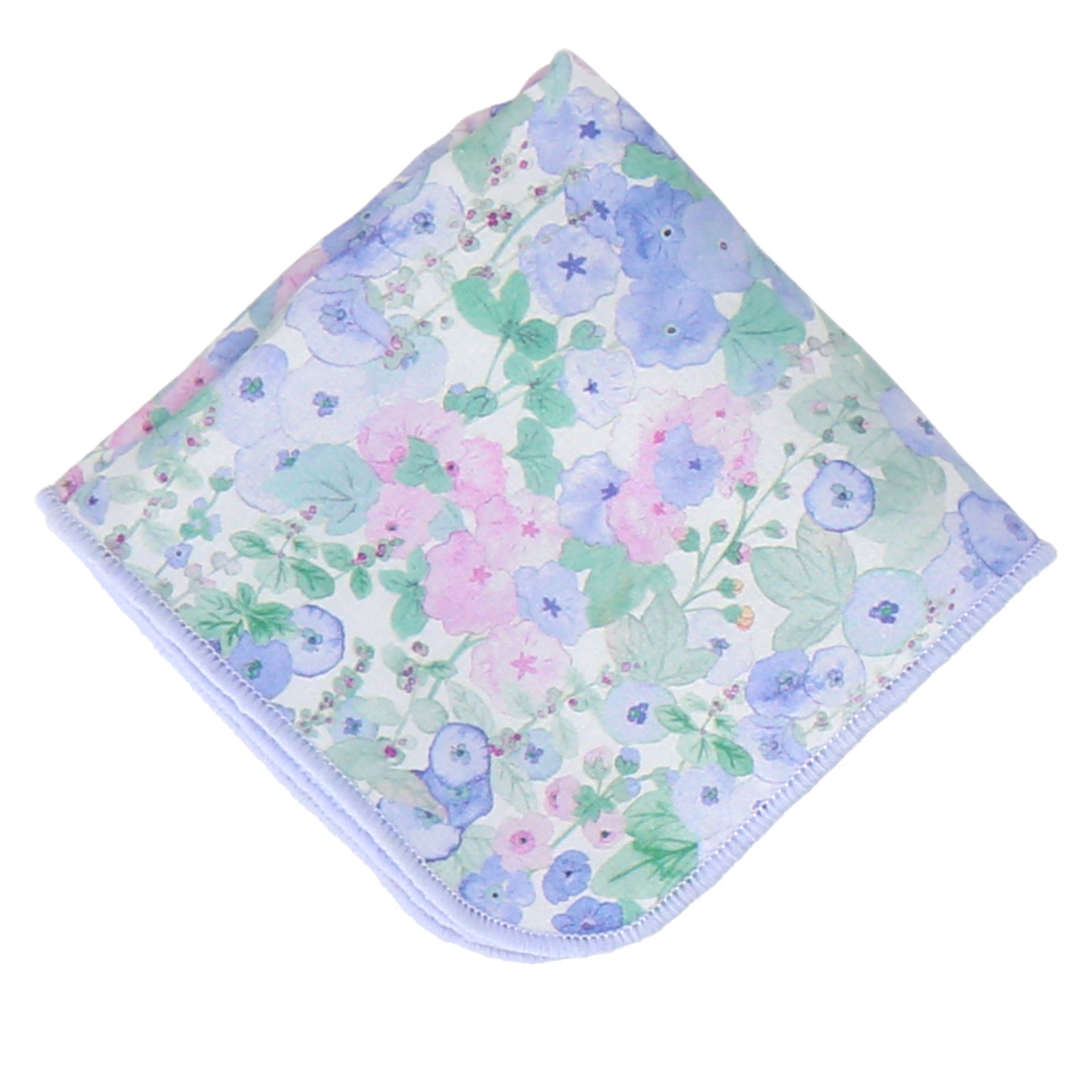 婦人タオルハンカチ #191b HOLLYHOCKS　ライラック