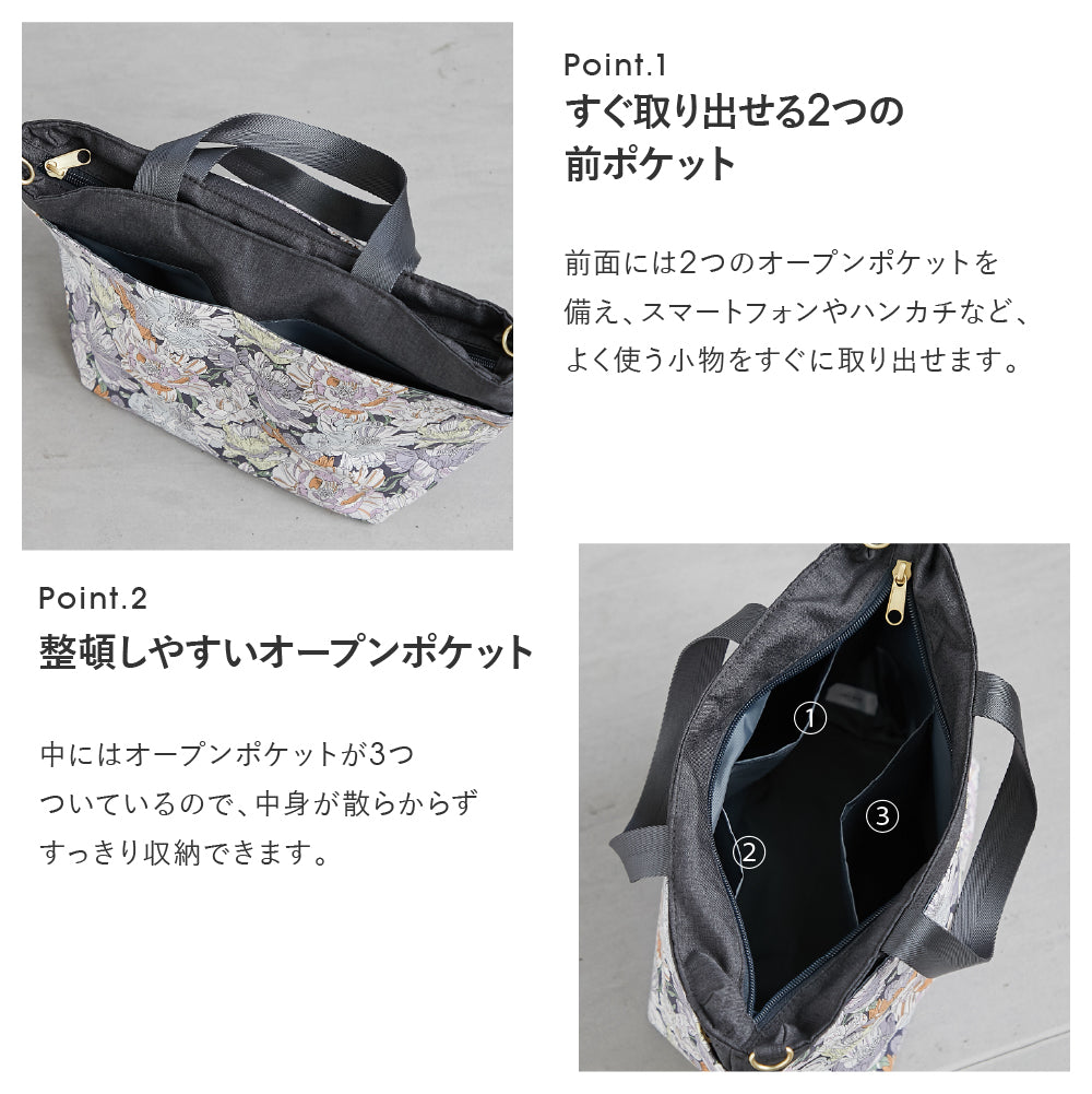 2wayショルダーバッグ　ネイビーブルー