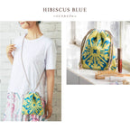 タオルサコッシュ ハウオリシリーズ　ハイビスカスブルー