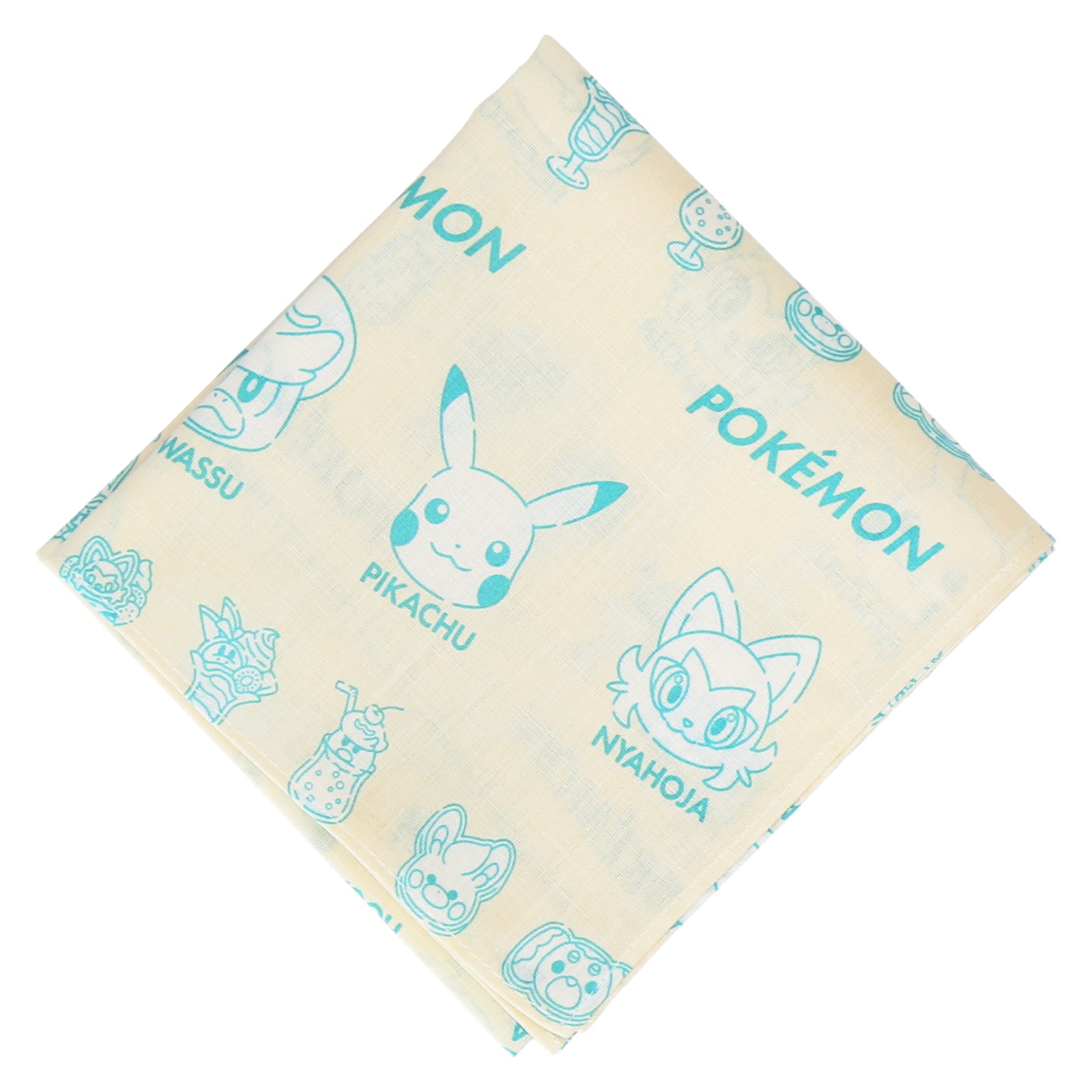 プリントハンカチ ポケモン スイーツ　アイボリー