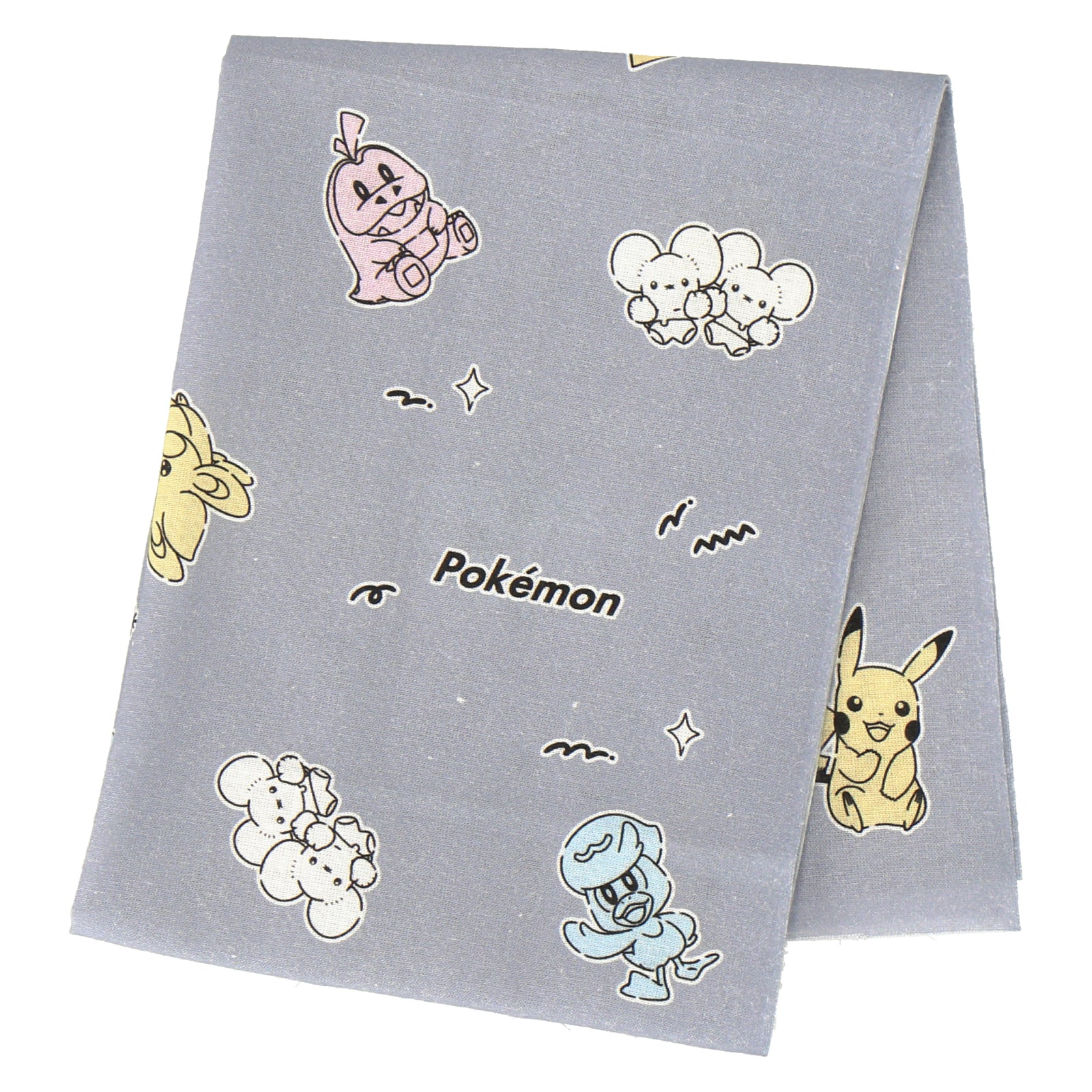 てぬぐい ポケモン　グレー