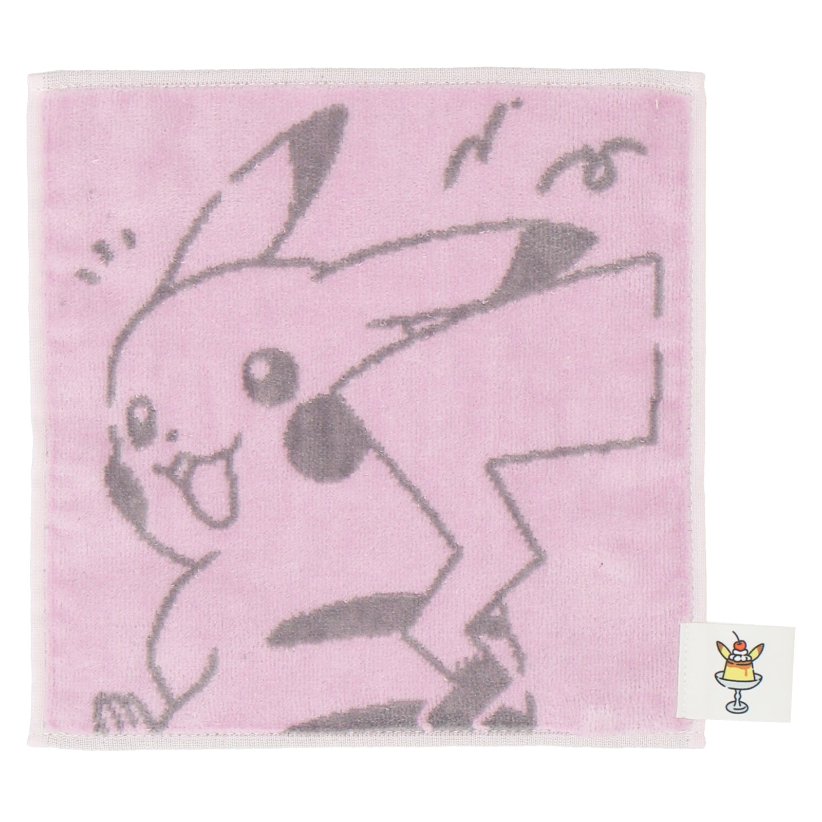 ミニタオルハンカチ  振り向きピカチュウ　ピンク