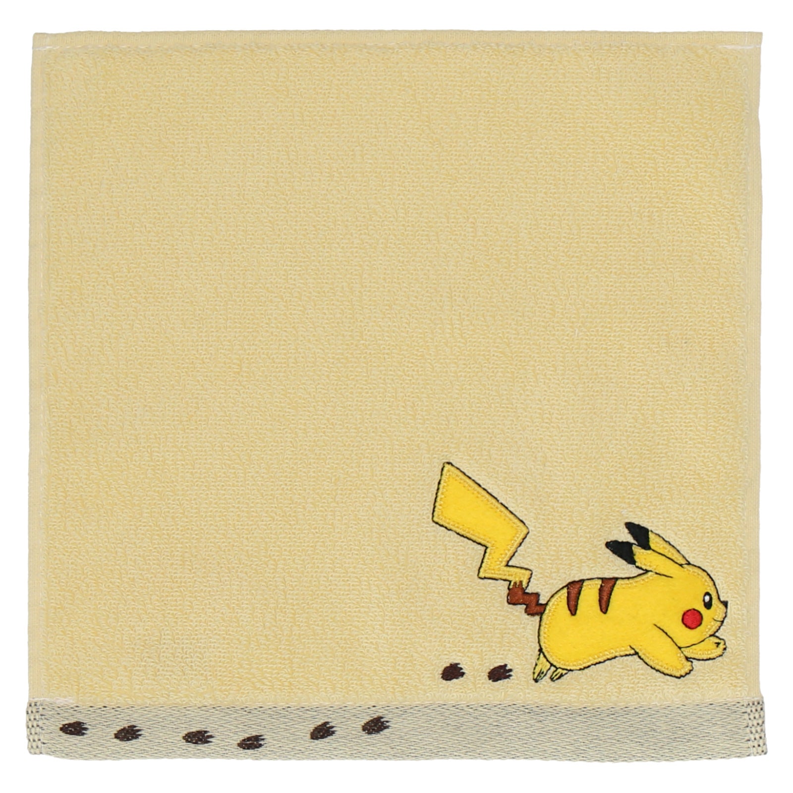 タオルハンカチ かけっこピカチュウ　イエロー