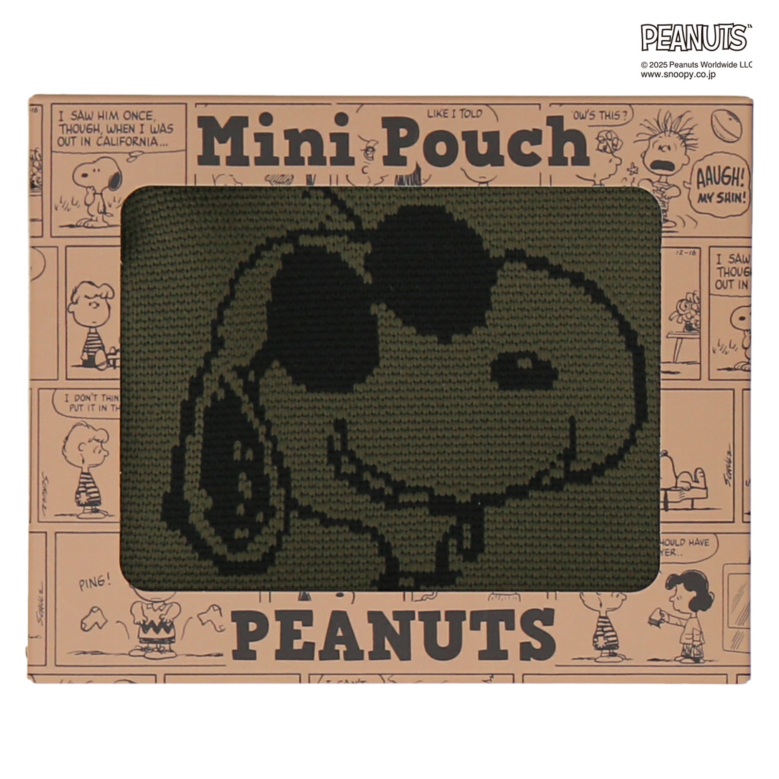 ニットポーチ ジョー・クール　カーキ
