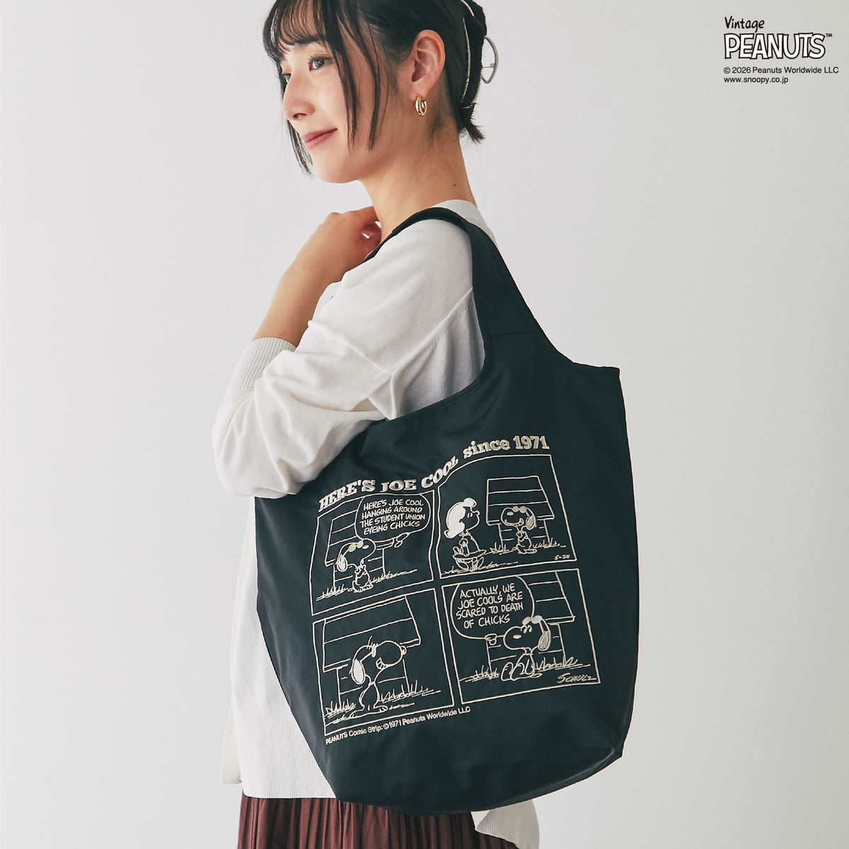 刺繍バッグ ジョー・クール フロムコミックス　ブラック