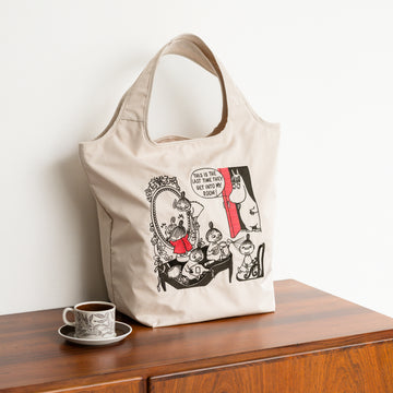 刺繍バッグ リトルミイときょうだい スノークのおじょうさん　ベージュ