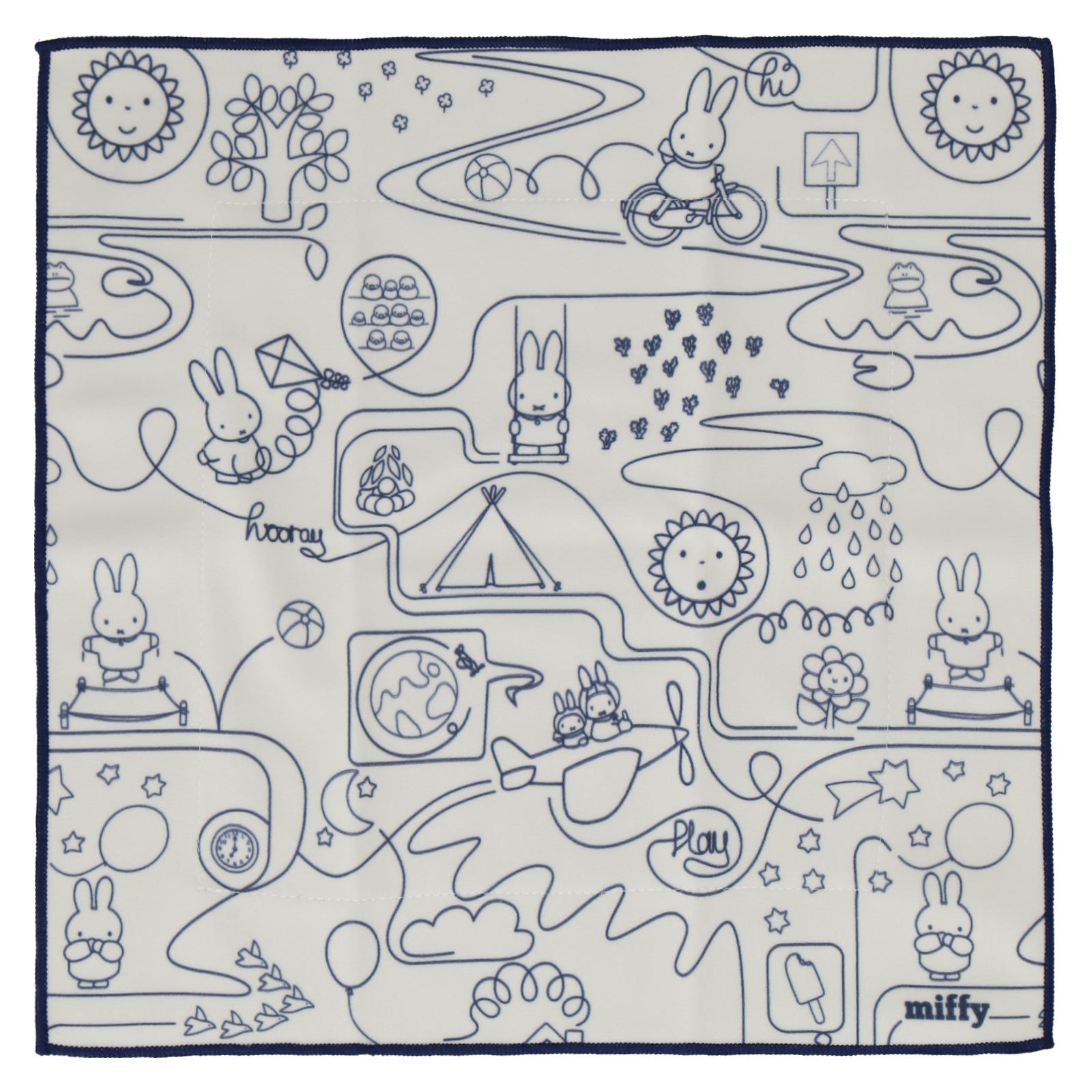 つつめる保冷ハンカチ　ミッフィー ドローイング