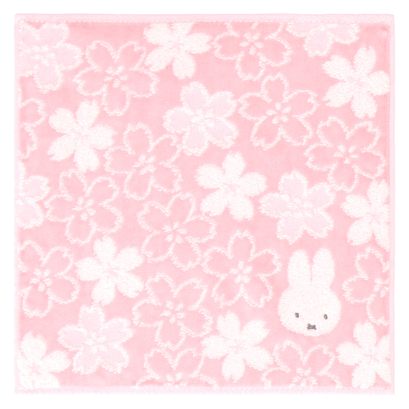 タオルハンカチ 桜 パステルカラー　ローズピンク