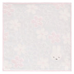 タオルハンカチ 桜 パステルカラー　ブルー