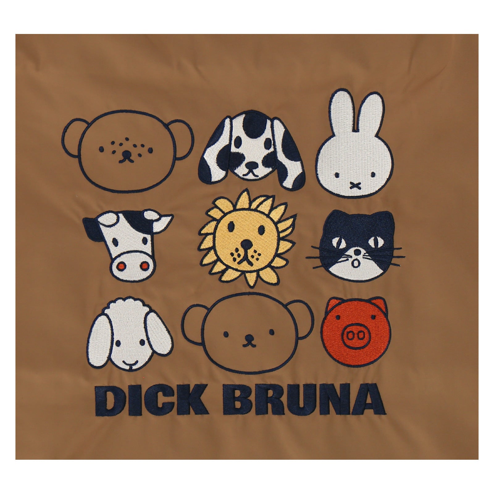 刺繡バッグ ミッフィー＆アニマルフレンズ　ベージュ