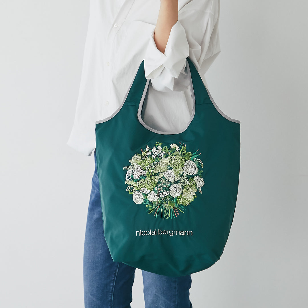 刺繍バッグ #362a　グリーン