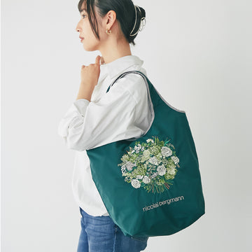 刺繍バッグ #362a　グリーン