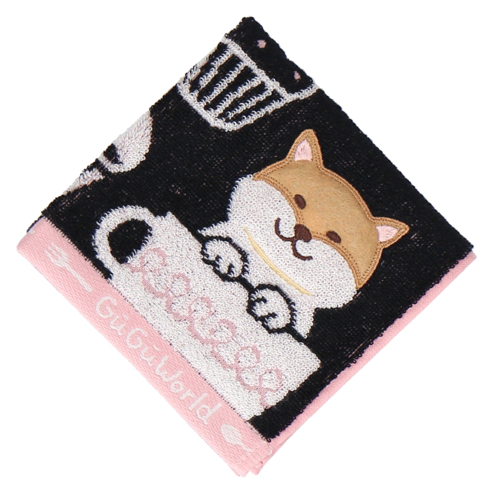 婦人タオルハンカチ 柴犬　スイーツ