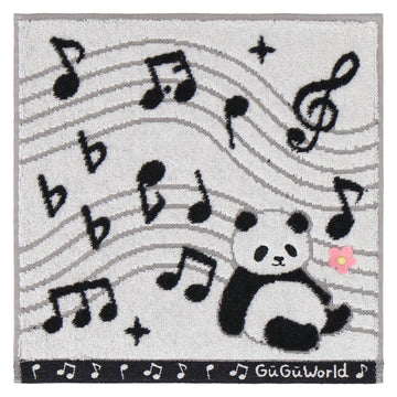 婦人タオルハンカチ　ブラック
