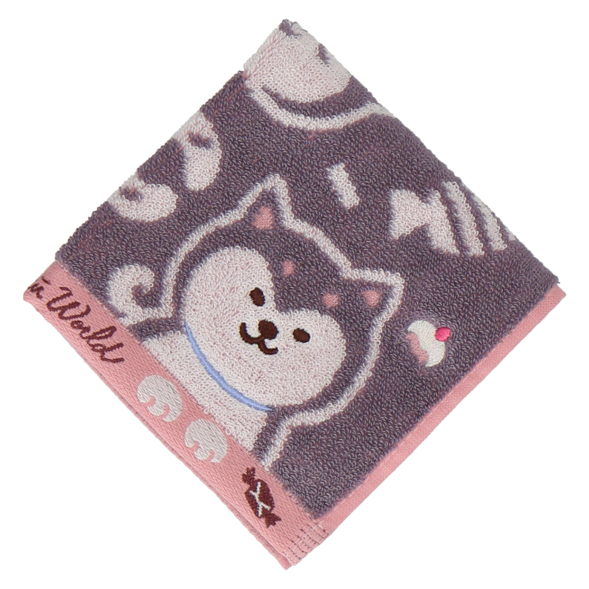 タオルハンカチ　グレー