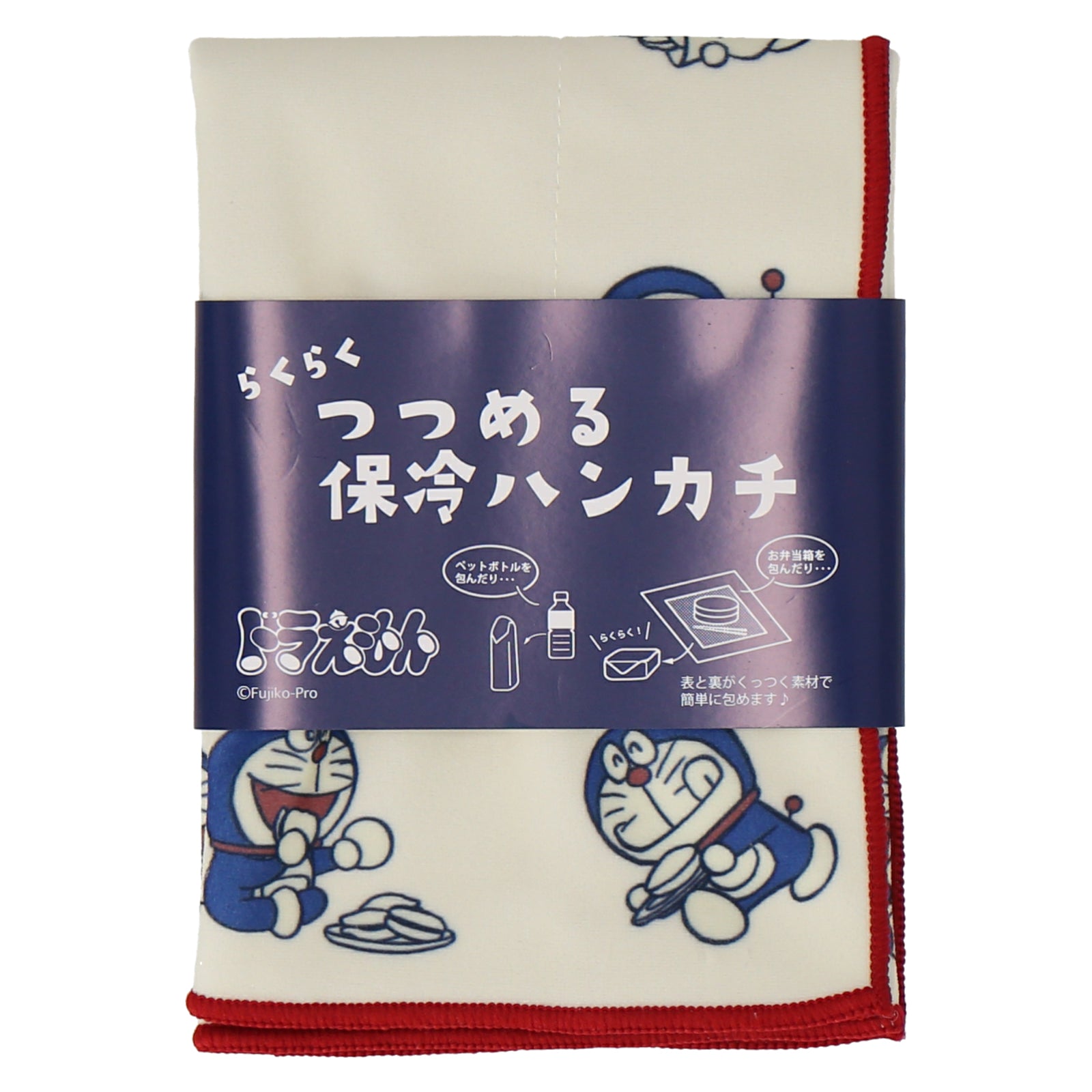 つつめる保冷ハンカチ　ドラえもん&どら焼き