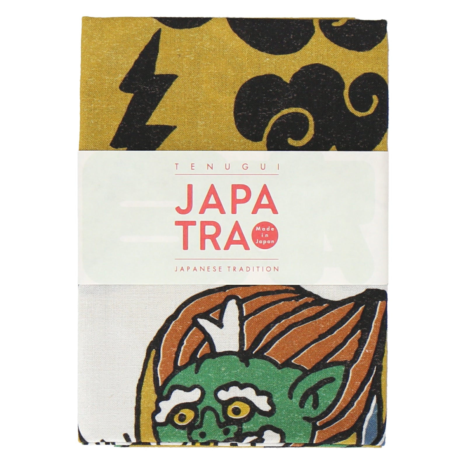 手ぬぐい　風神・雷神