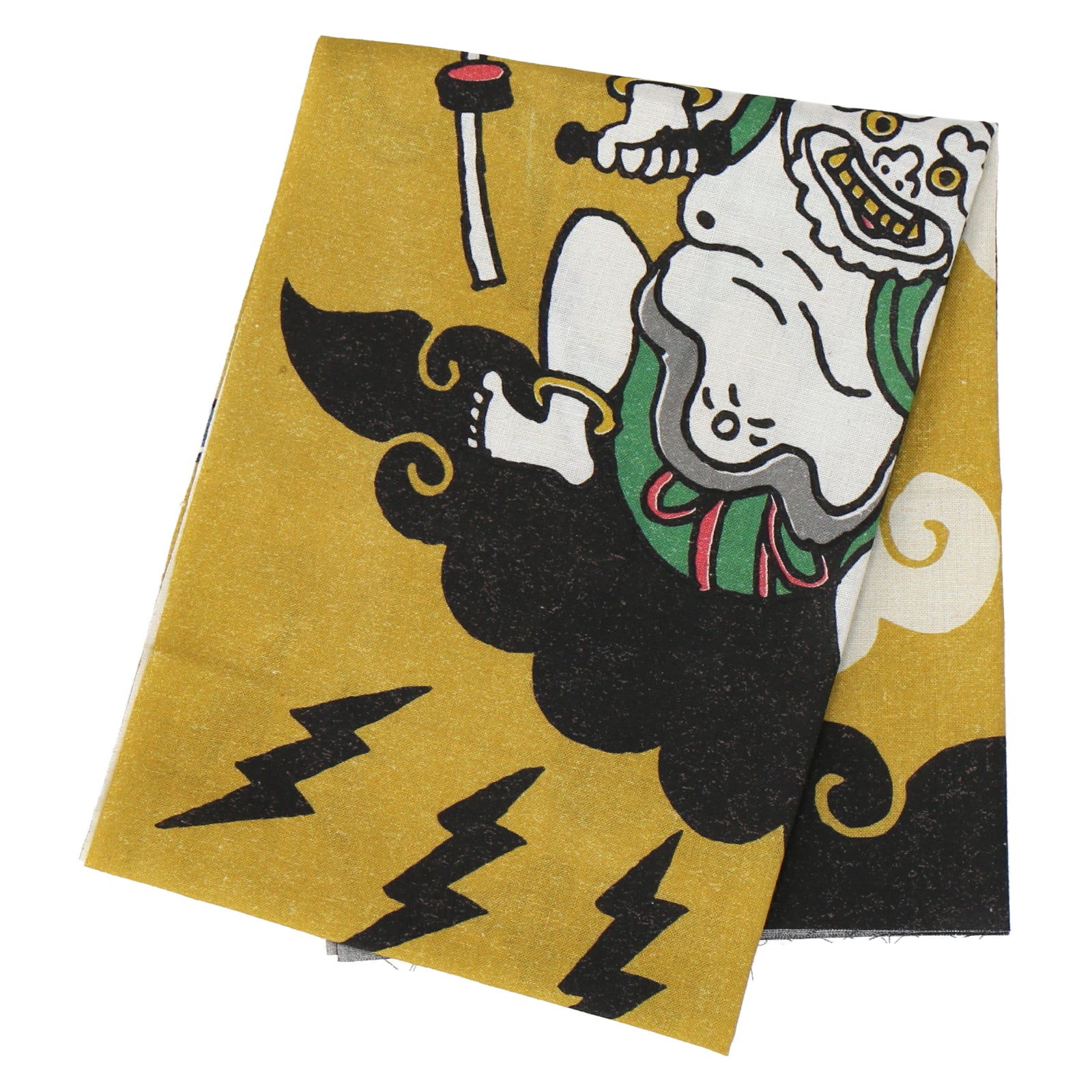 手ぬぐい　風神・雷神