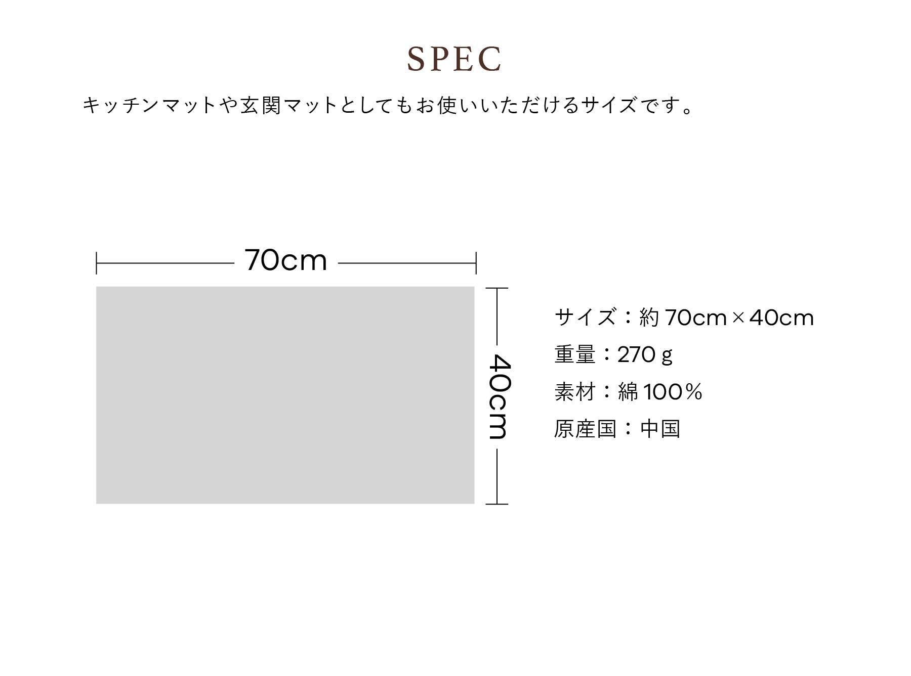 バスマット プアナニシリーズ　レフアグレー
