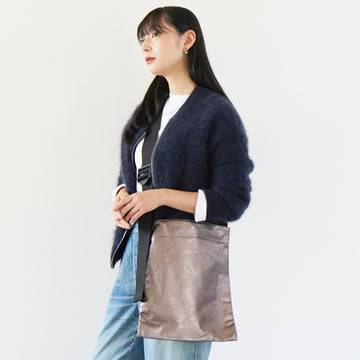 フェイクレザーショルダー 　ブロンズ