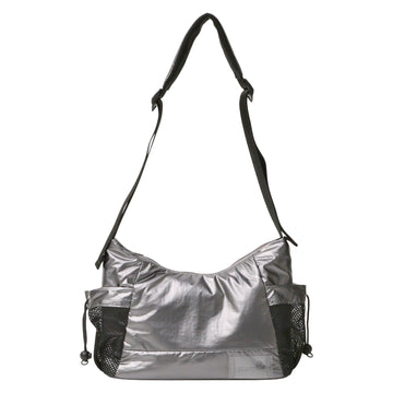 メタリックボディーバッグ 　ガンメタ
