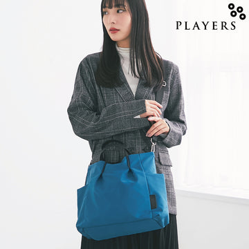 エアメッシュ＆ツイルトート #912c 　ブルーグリーン
