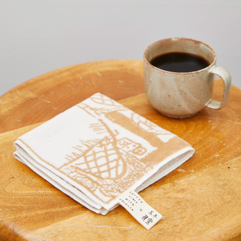 羽當ミニタオル　茶